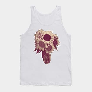 FloraVasia | Sepia Flower Vase Tank Top